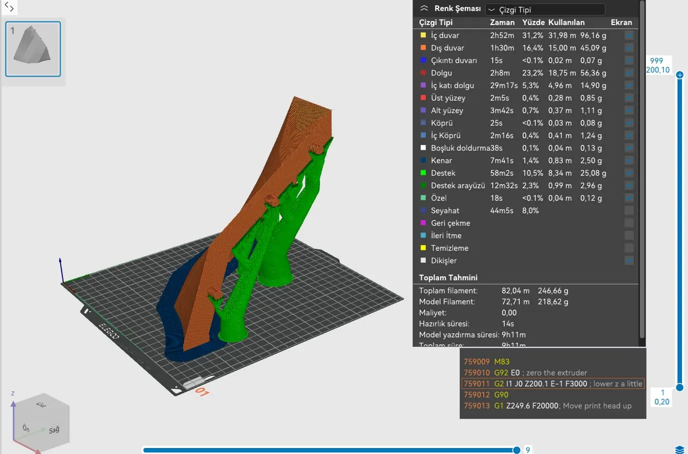 3D baskı öncesi slicer yazılımında baskı optimizasyonu