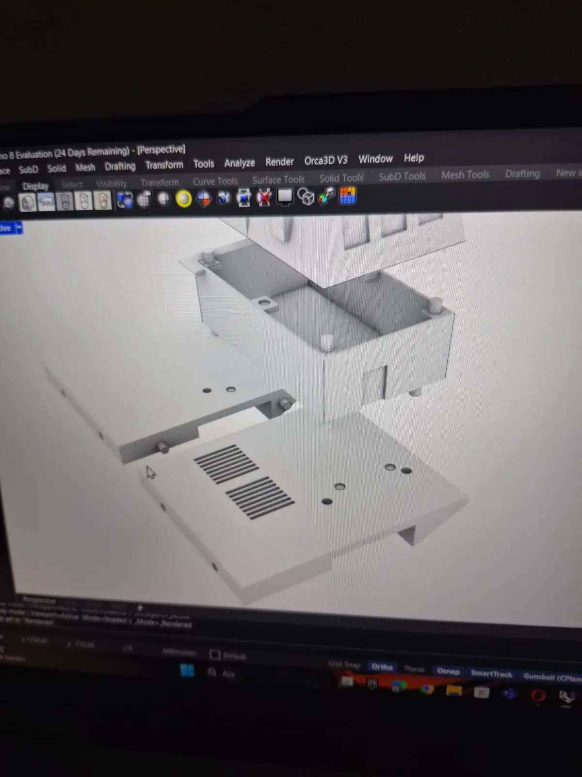 Elektronik yerleşim kutusu CAD tasarımı